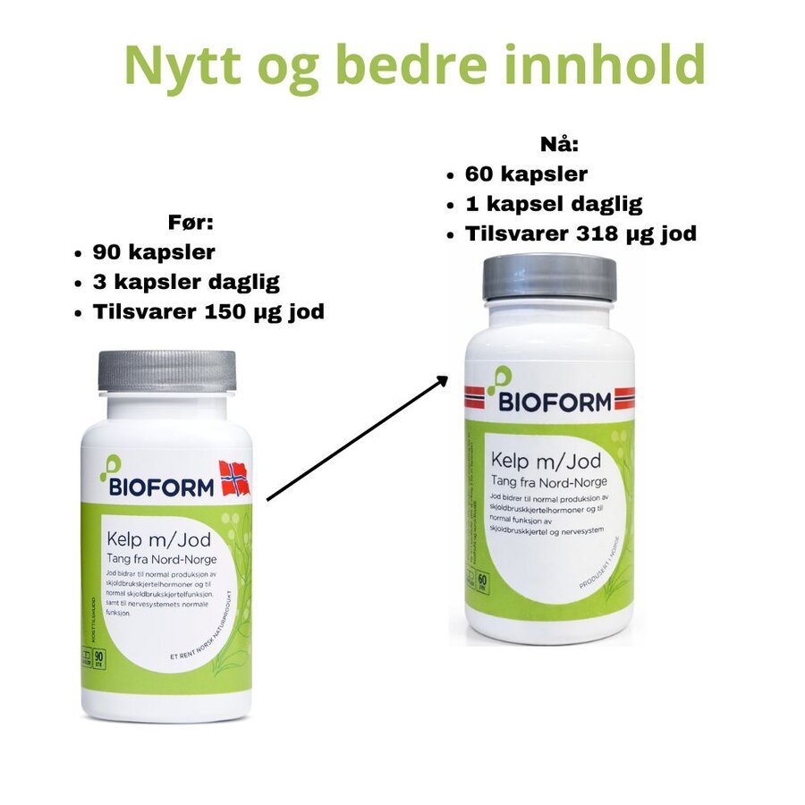 Bioform kelp med jod 60 kapsler