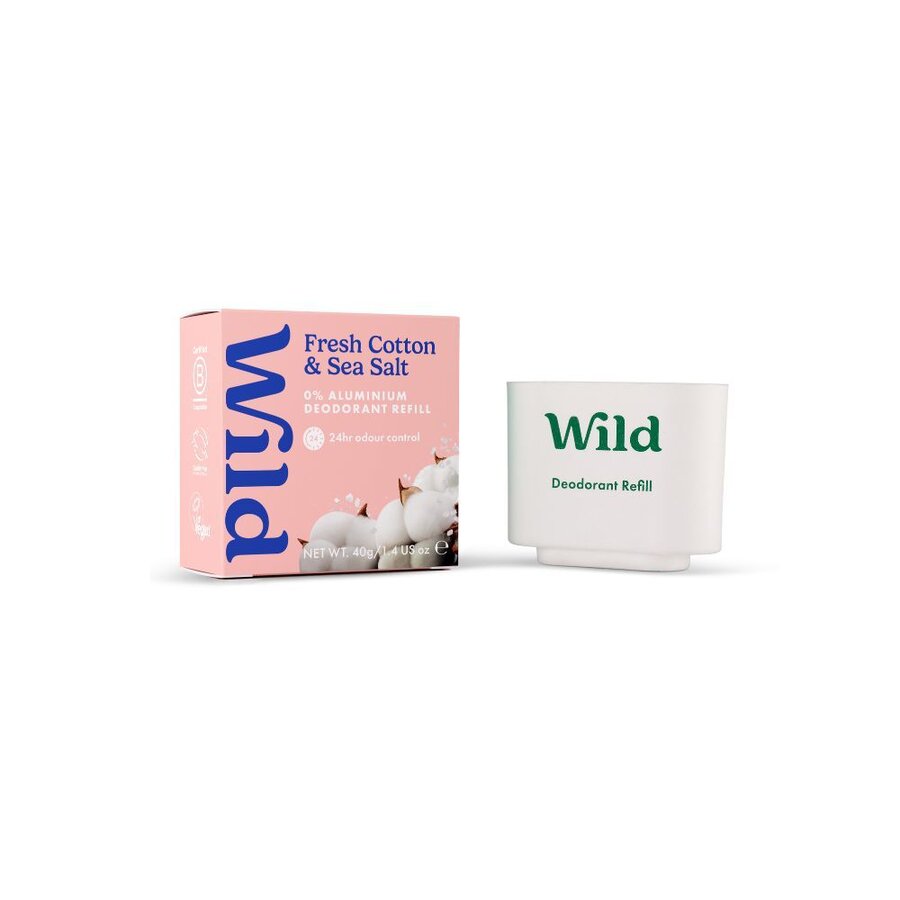 Wild deo fresh cotton sea salt refill 40 g