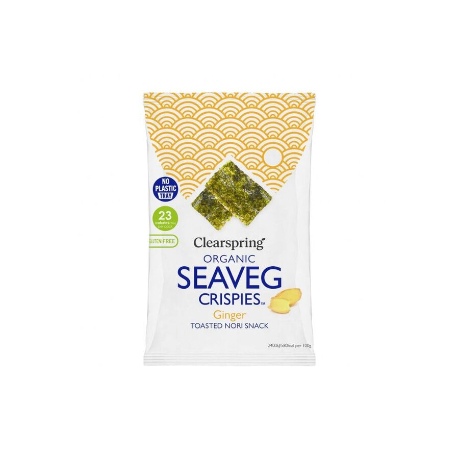 Clearspring seaveg crispies ingefær 4 g