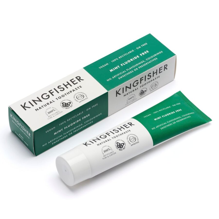 Kingfisher tannkrem mint uten fluor 100 ml