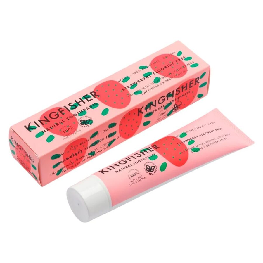 Kingfisher tannkrem strawberry uten fluor 100 ml
