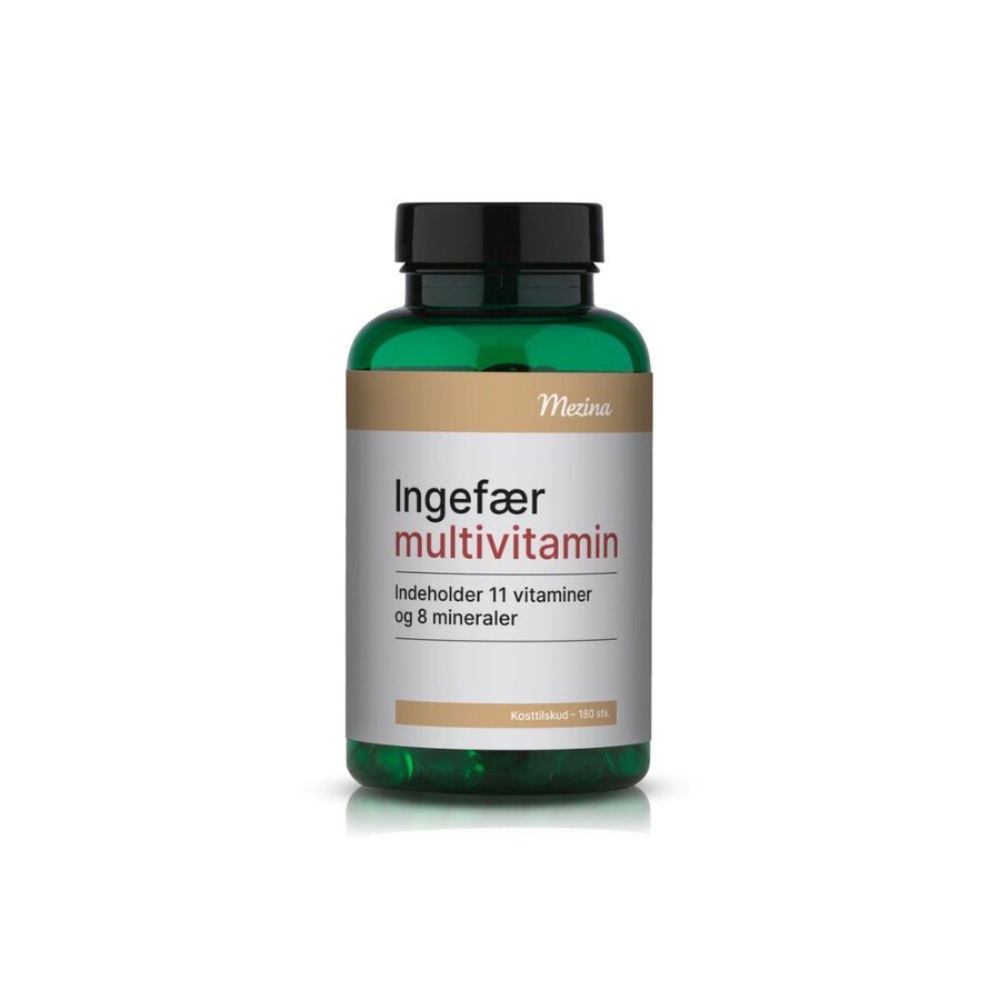 Mezina ingefær multivitamin 180 tabletter