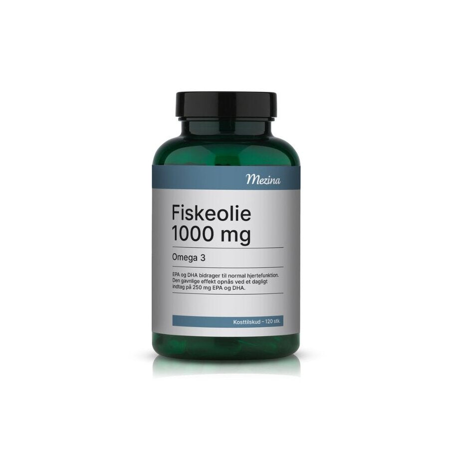 Mezina fiskeolje omega 3 120 kapsler