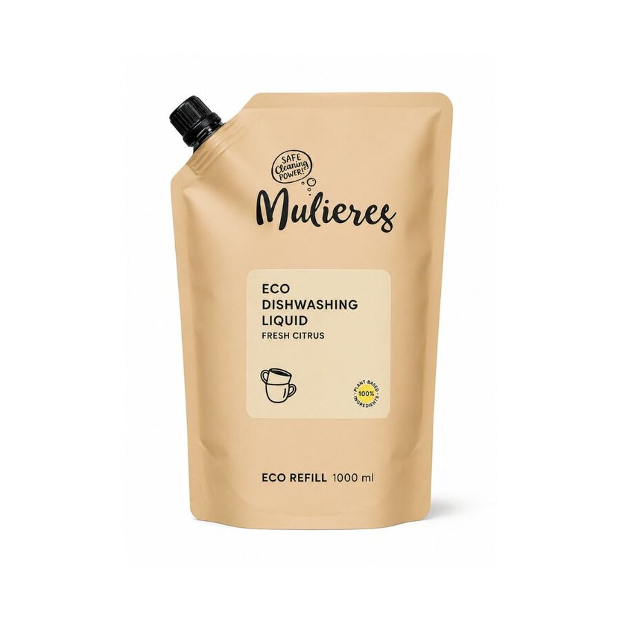 Mulieres eco dishwashing liquid fresh citrus refill 1 L
