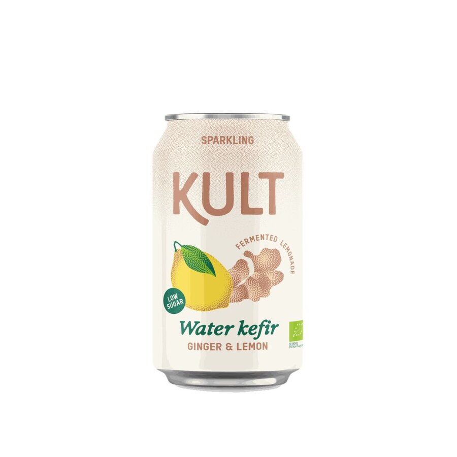 Kult vannkefir ingefær & sitron 330 ml
