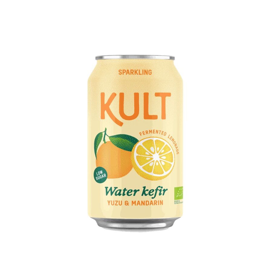 Kult vannkefir yuzu & mandarin 330 ml