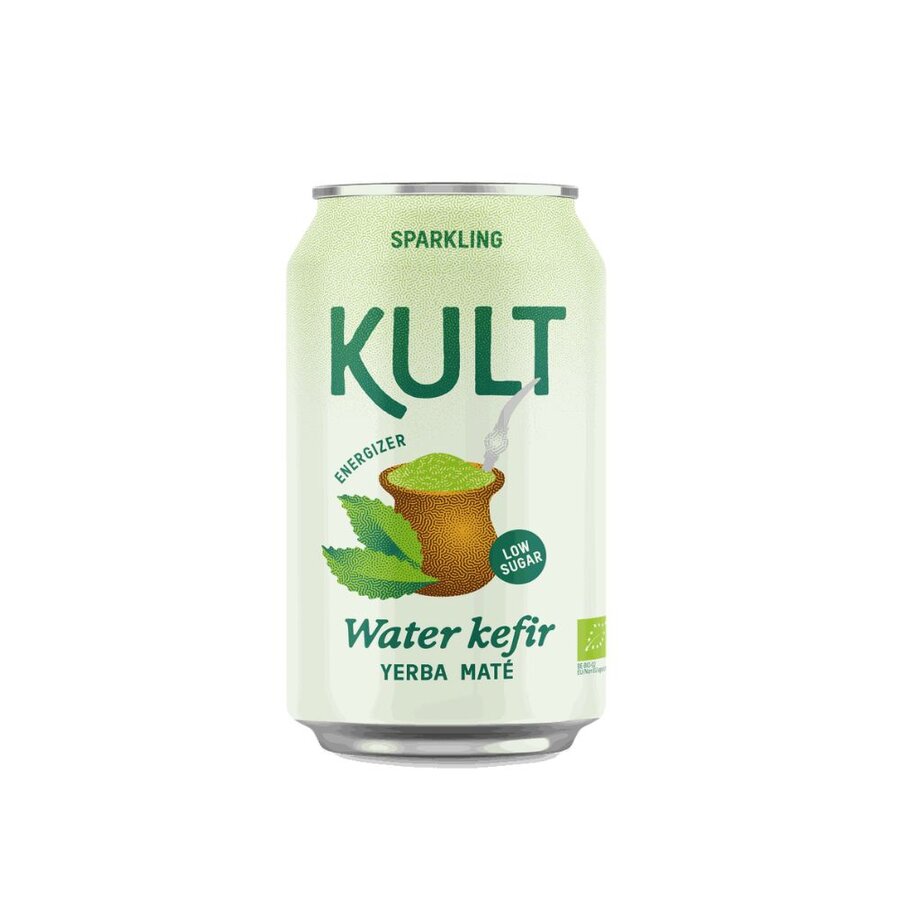 Kult vannkefir yerba mate 330 ml