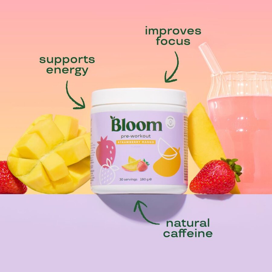 Bloom pre-workout strawberry mango 180 g