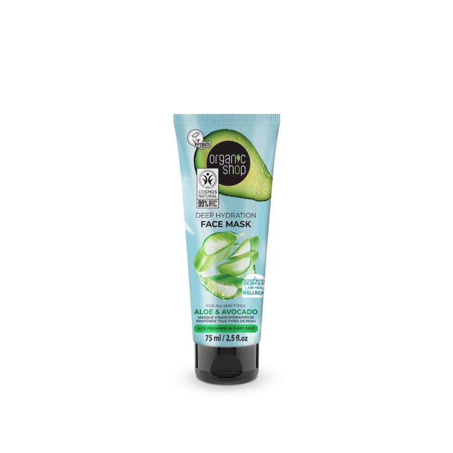 Organic Shop face mask aloe & avocado 75 ml