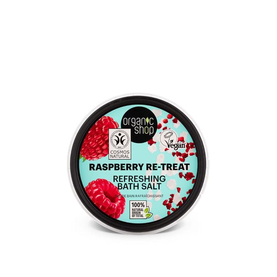 Organic Shop raspberry re-treat refreshing bath salt 300 g