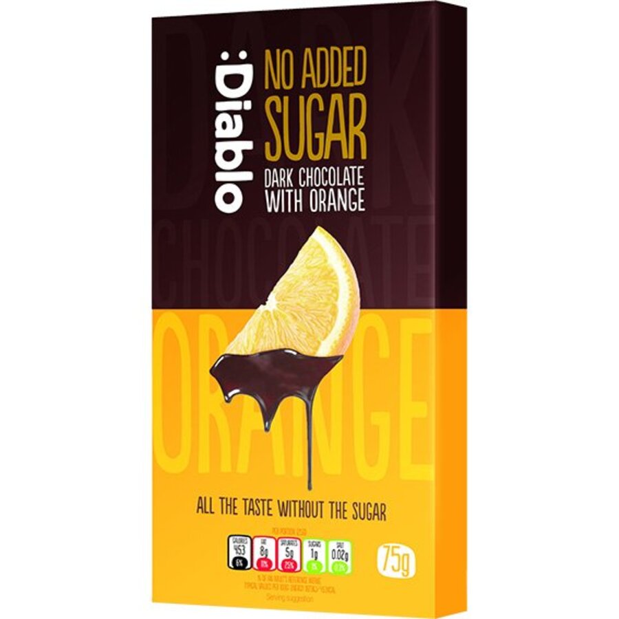 Diablo dark chocolate with orange 75 g
