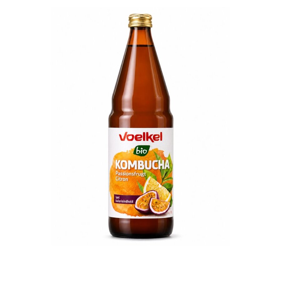 Voelkel kombucha pasjonsfrukt & sitron 0.75 cl
