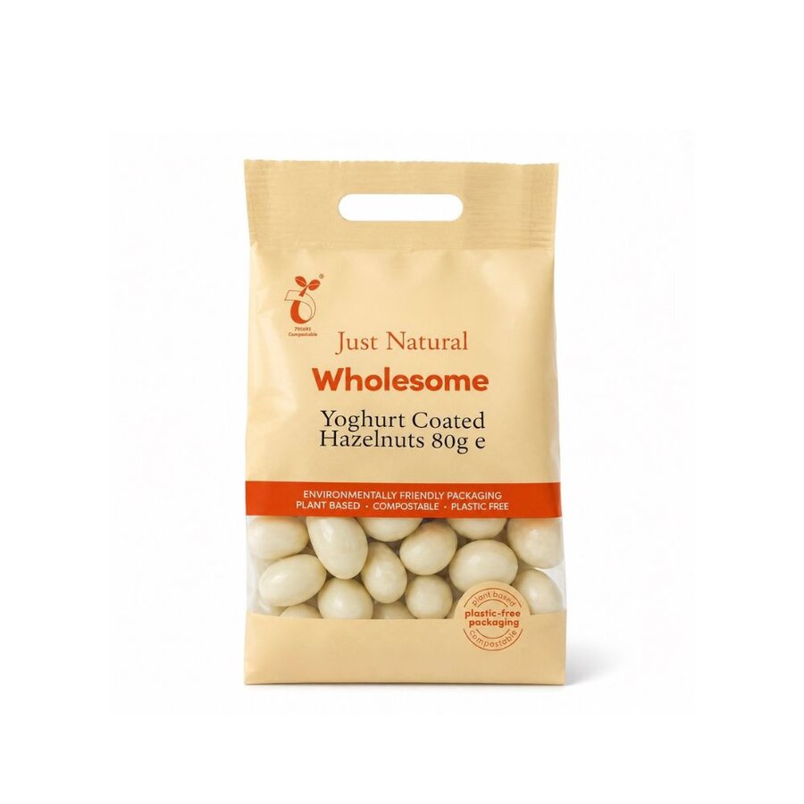 Just Natural yogurt coated hazelnuts 80 g