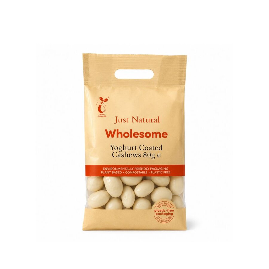 Just Natural yogurt coated cashew nuts 80 g