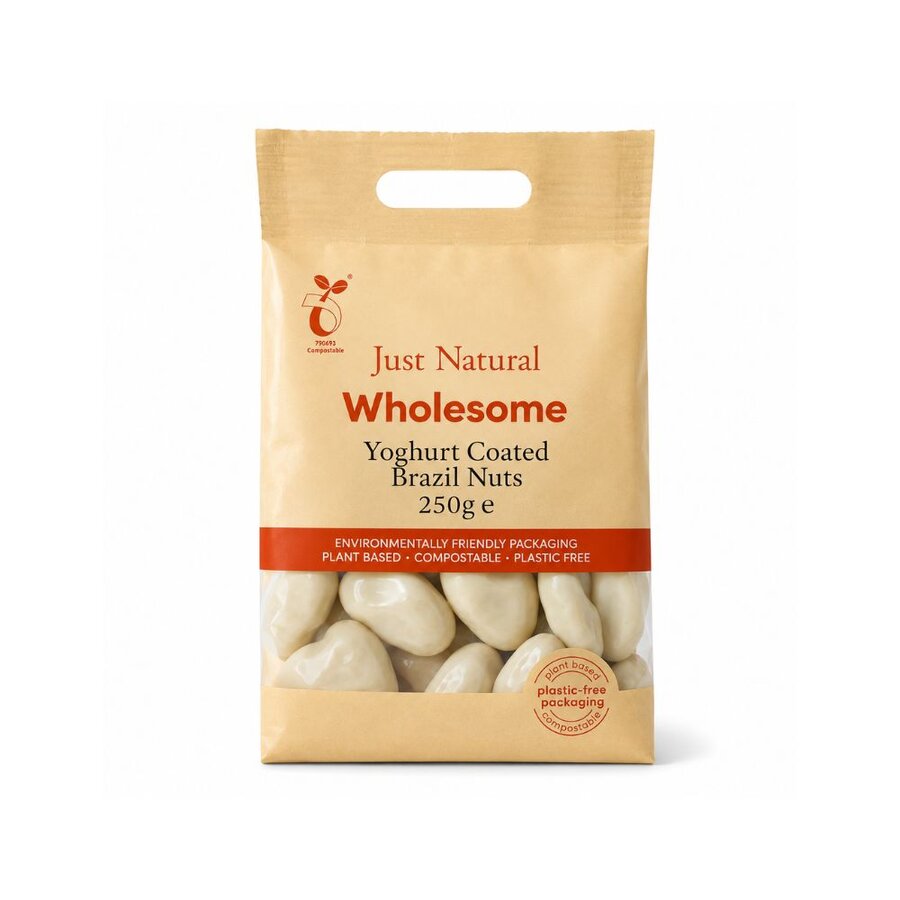 Just Natural yogurt coated brazils 80 g