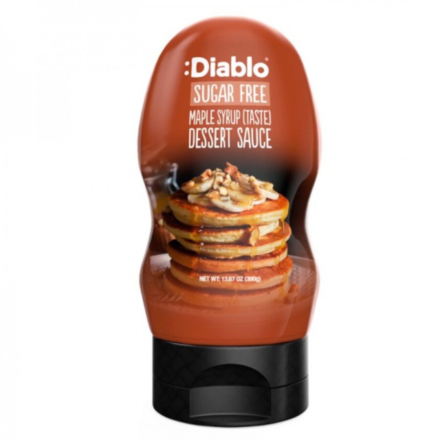 Diablo sukkerfri maple syrup dessertsaus 290 ml