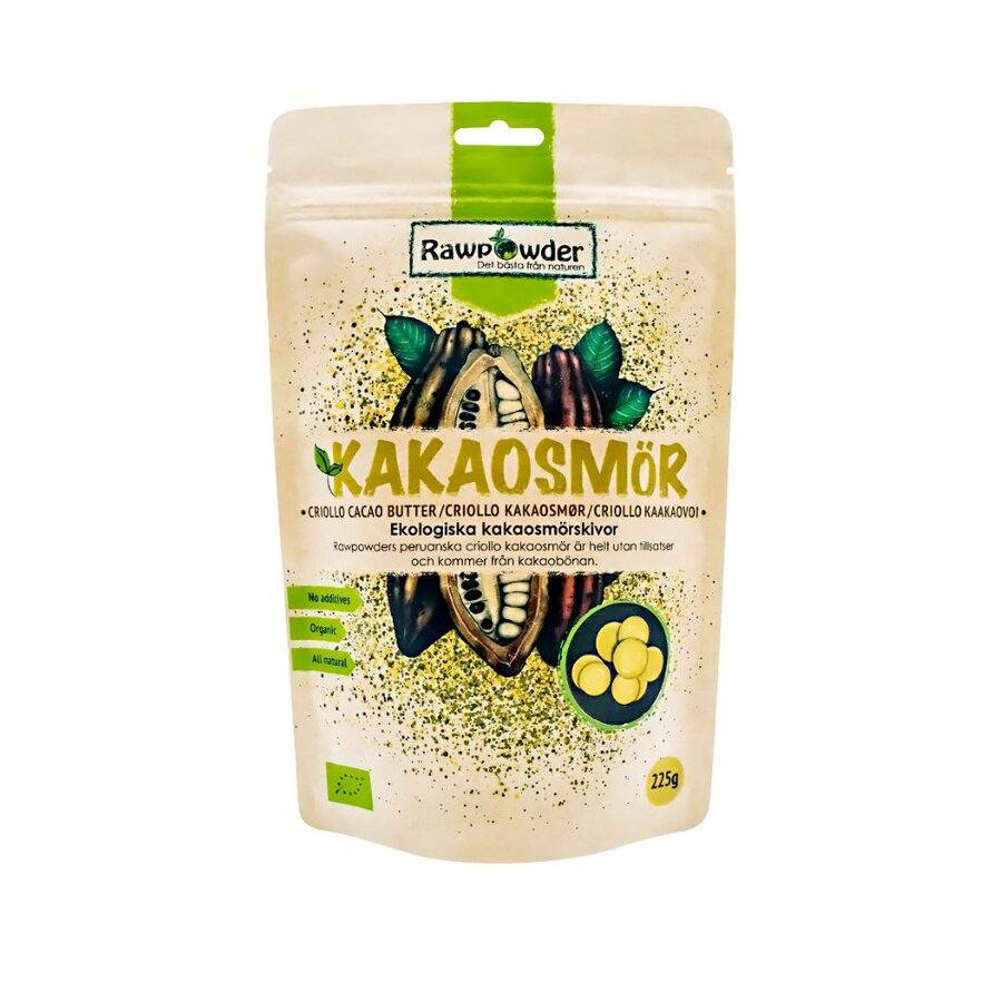 Rawpowder kakaosmørknapper 225 g
