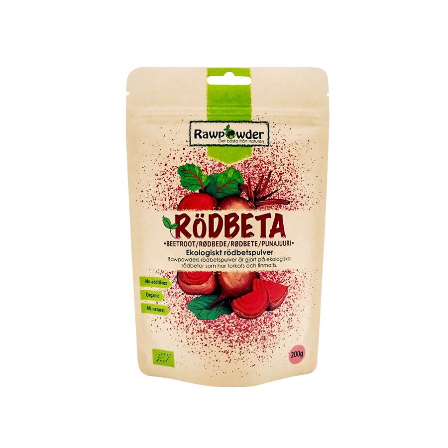 Rawpowder rødbetepulver 200 g