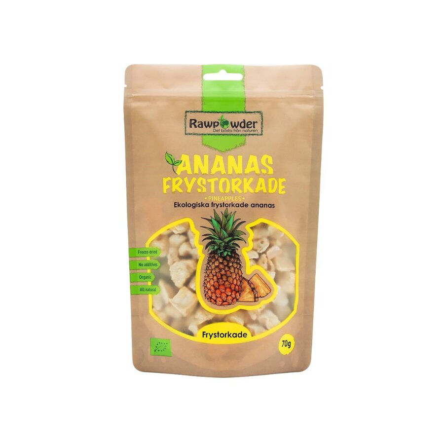 Rawpowder frysetørket ananas 70 g