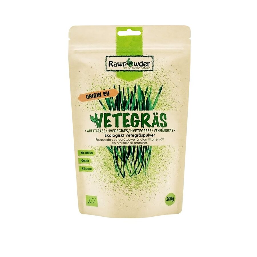 Rawpowder hvetegress 200 g