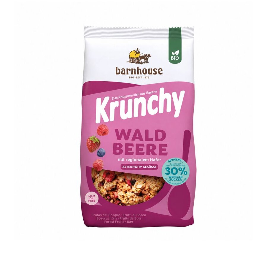 Barnhouse krunchy granola med skogsbær 500 g