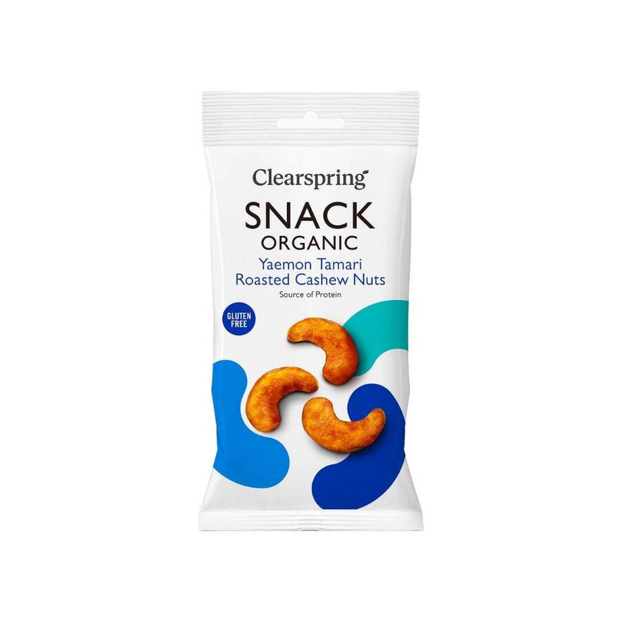 Clearspring snack yaemon tamari roasted cashew nuts 30 g