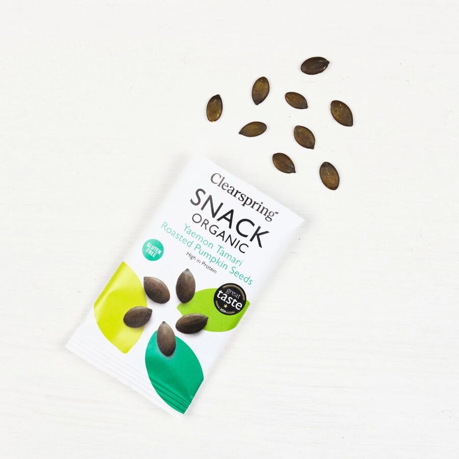 Clearspring snack yaemon tamari roasted pumpkin seed 30 g