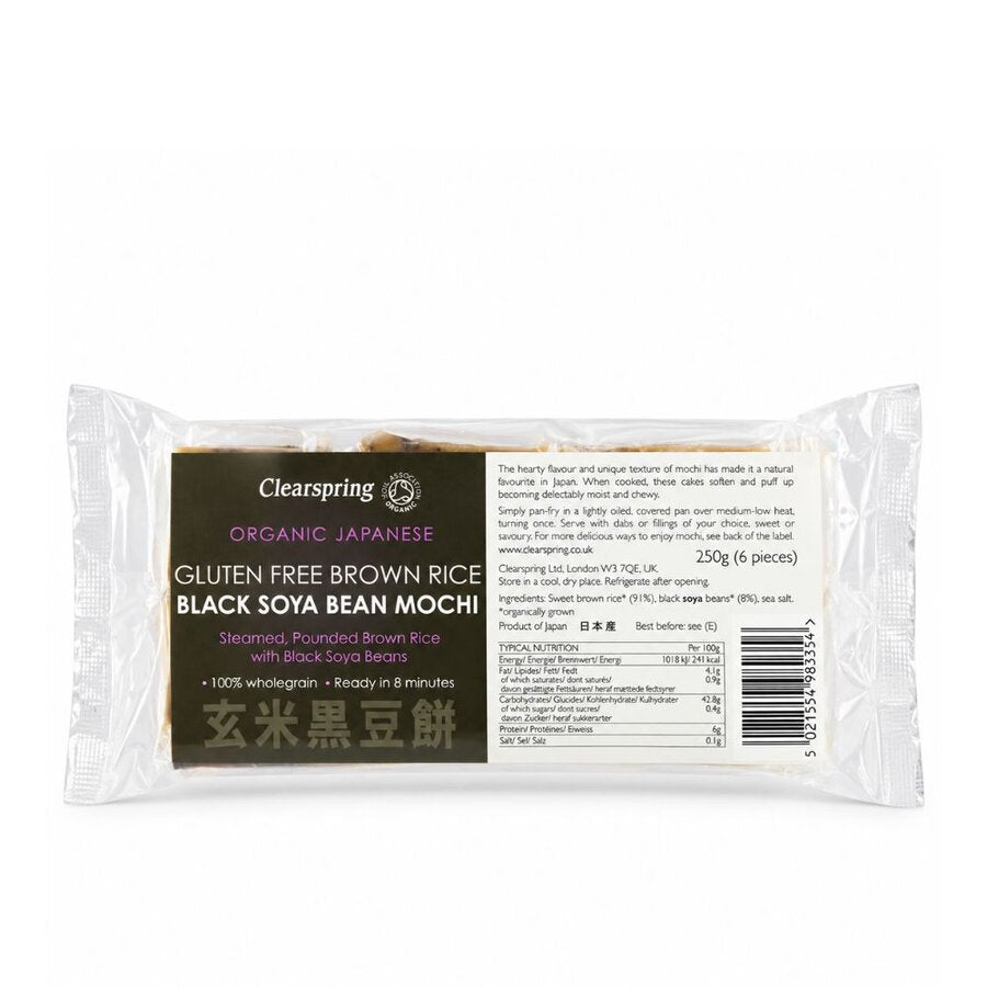 Clearspring black soya bean mochi 250 g