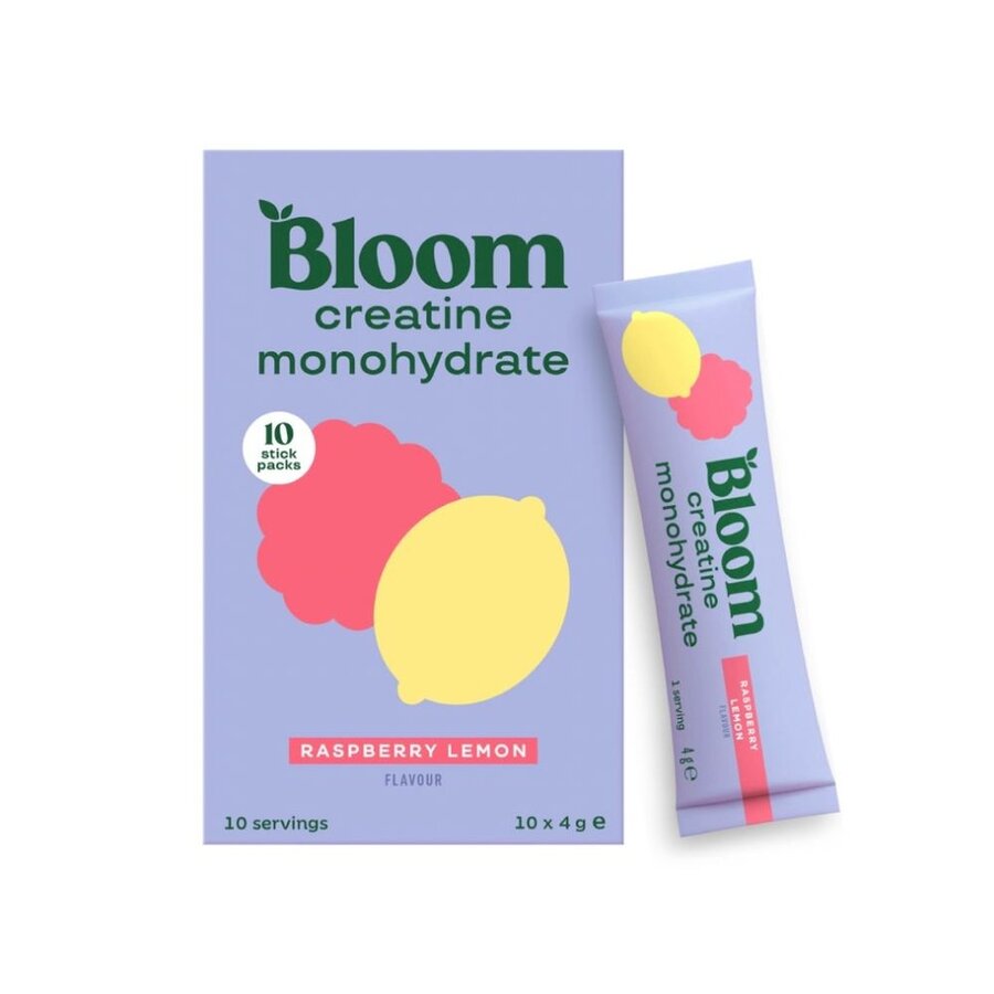 Bloom creatine monohydrate sticks raspberry lemon 10 x 4 g