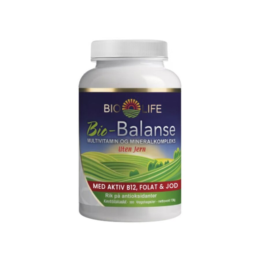 Bio Life Bio-Balanse uten jern 100 kapsler