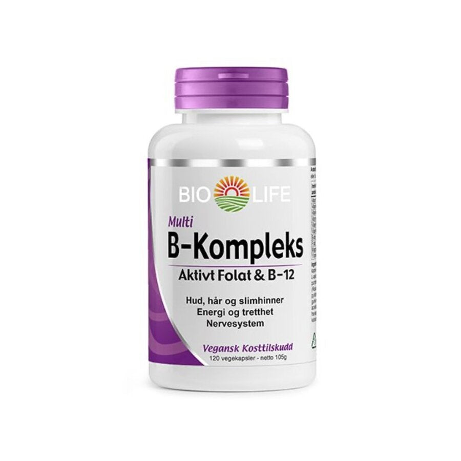 Bio Life multi B-kompleks 120 kapsler