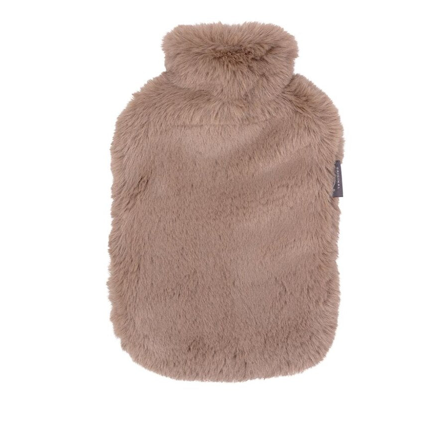 Fashy varmeflaske brun pels 2 L