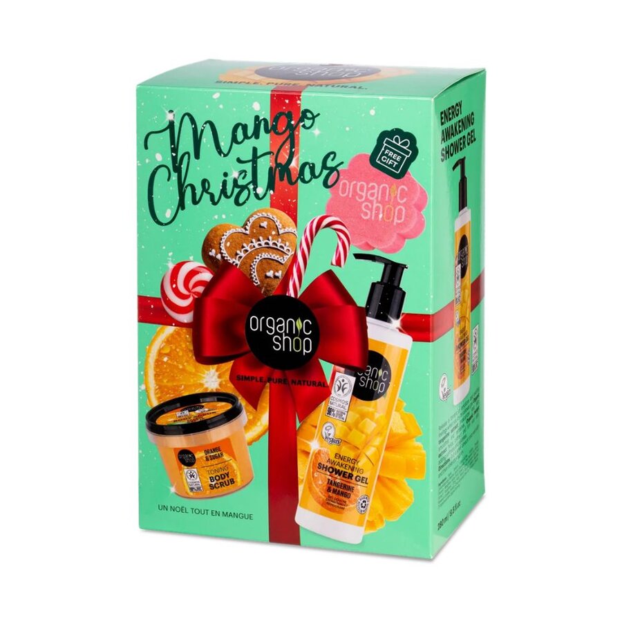 Organic Shop mango christmas body scrub & shower gel