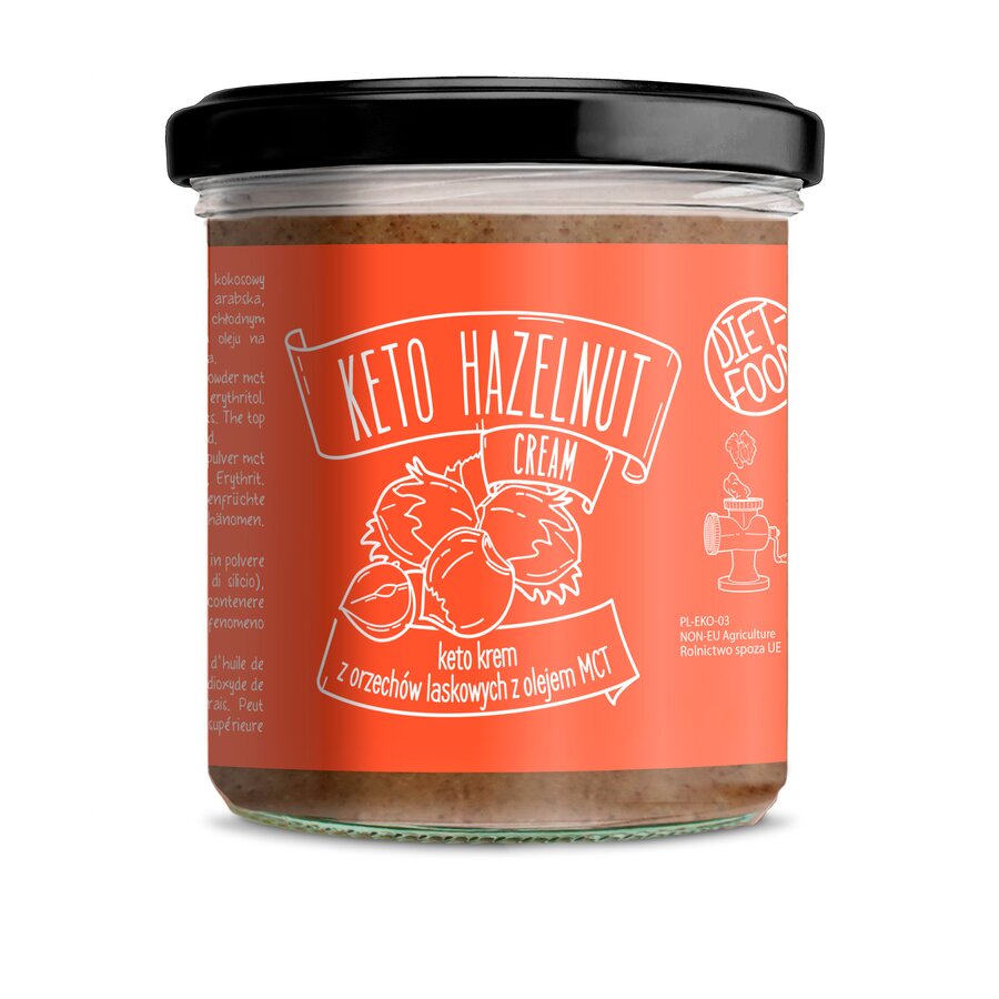 Diet Food keto hasselnøttkrem med MCT olje 300 g
