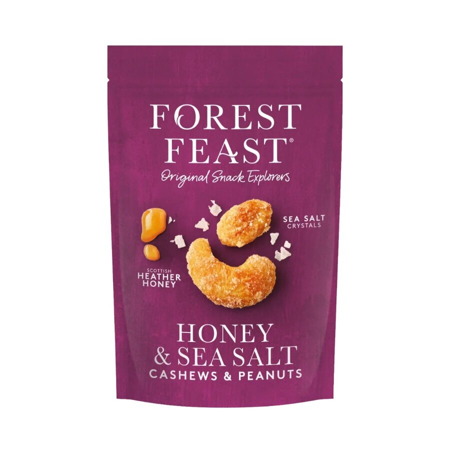 Forest Feast cashewnøtter og peanøtter med honning og havsalt 120 g