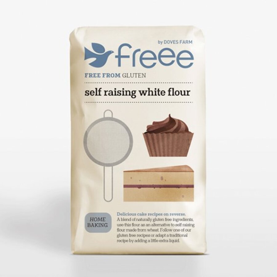 Doves farm self raising white flour wheat free 1 kg
