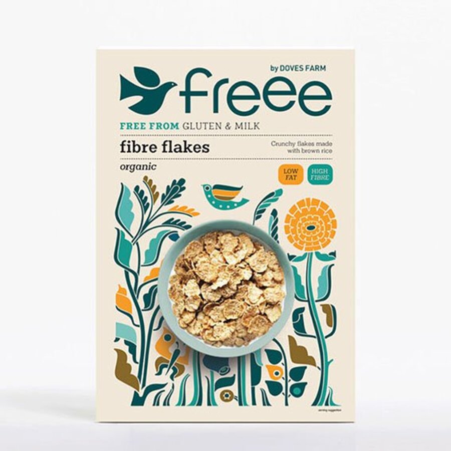 Doves organic fibre flakes 375 gr