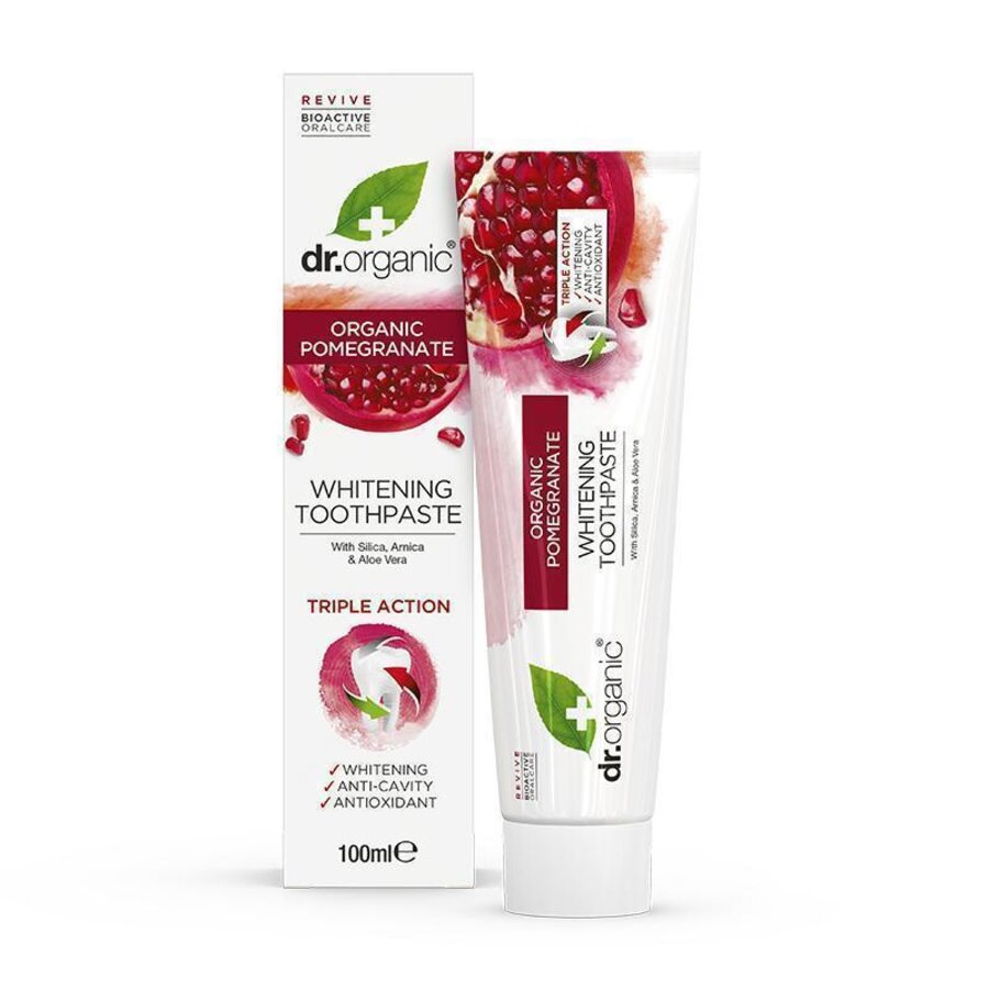 Dr Organic pomegranate tannkrem 100 ml
