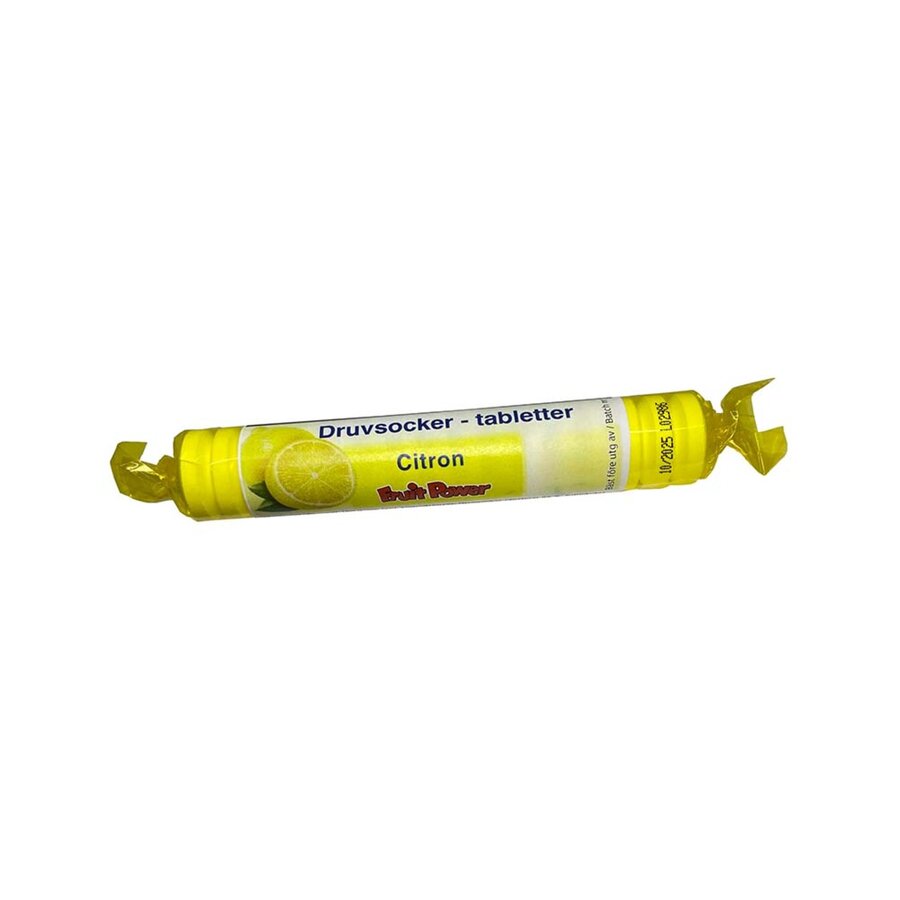Fruit Power druesukker tabletter sitron 40 g