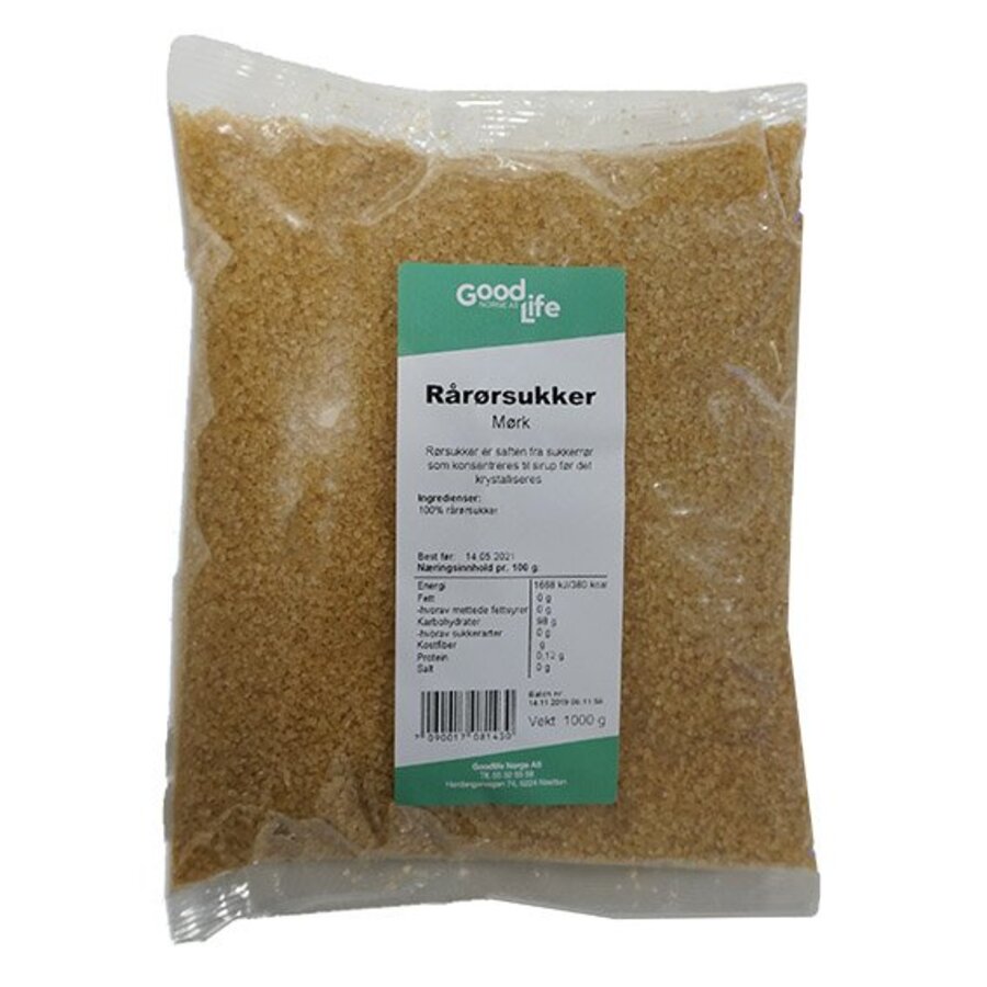Goodlife rårørsukker 1kg demerara