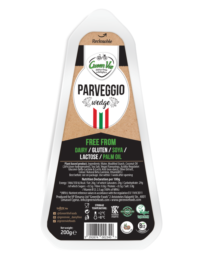 Greenvie Parmesan Blokk 200gr