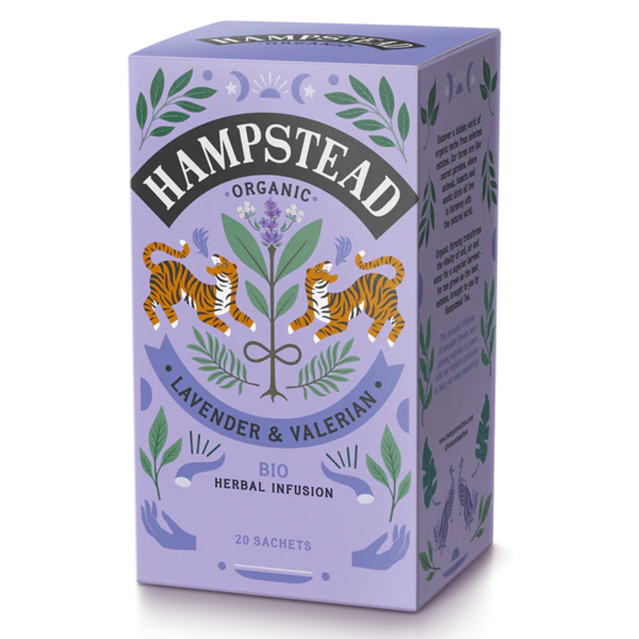 Hampstead Tea økologisk lavendel & valerian te 20 poser