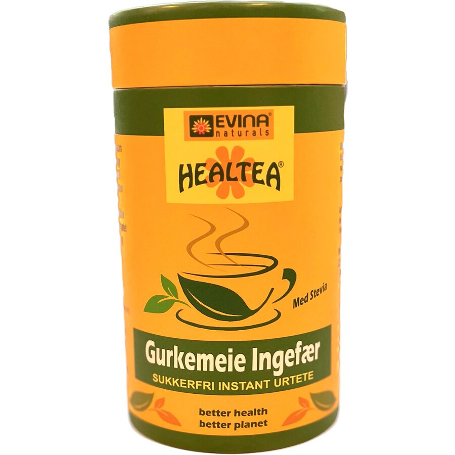 Healtea gurkemeie ingefær sukkerfri instant urtete 225 g