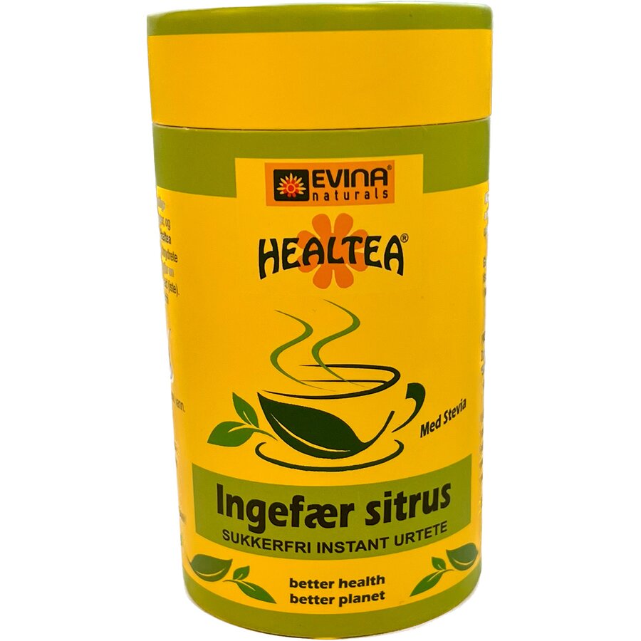 Healtea ingefær sitrus sukkerfri instant urtete 225 g