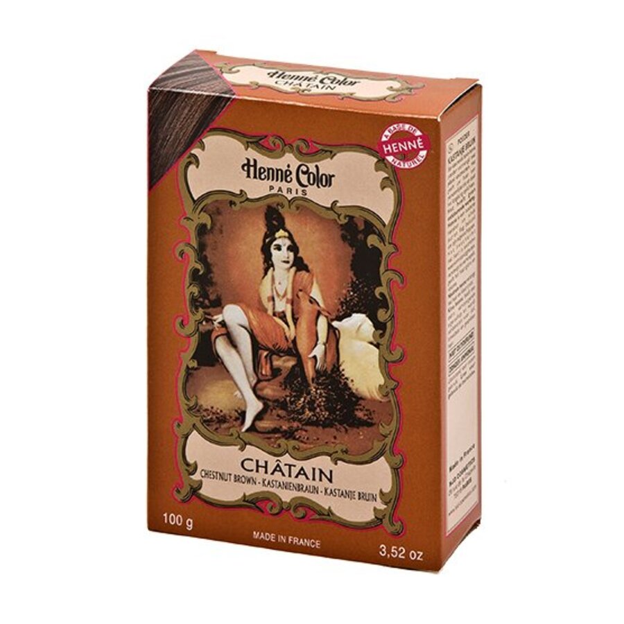 Henna pulver kastanjebrun 100 gr