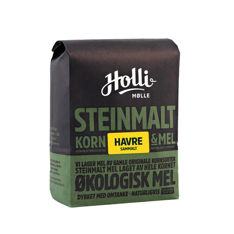 Holli Mølle økologisk sammalt havre 1 kg