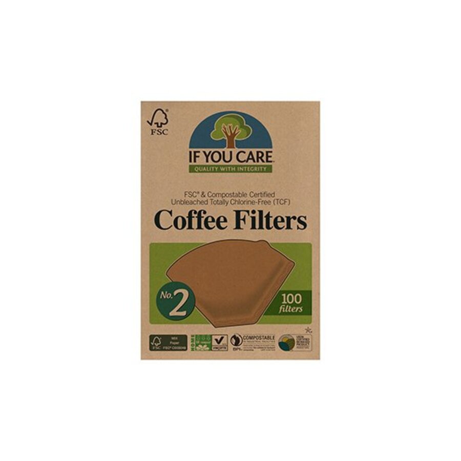 If you care kaffefilter nr 2 100 stk