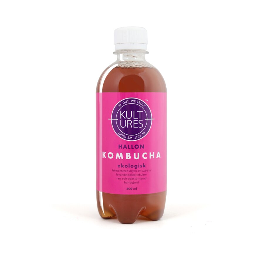 Kultures kombucha med bringebær 400 ml