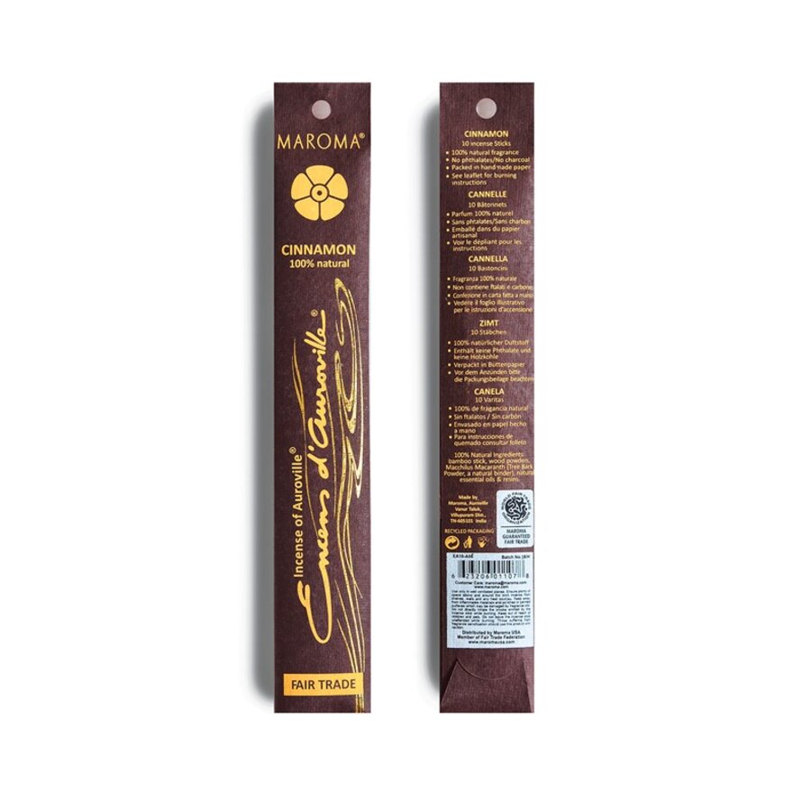 Maroma røkelse cinnamon 10 pinner