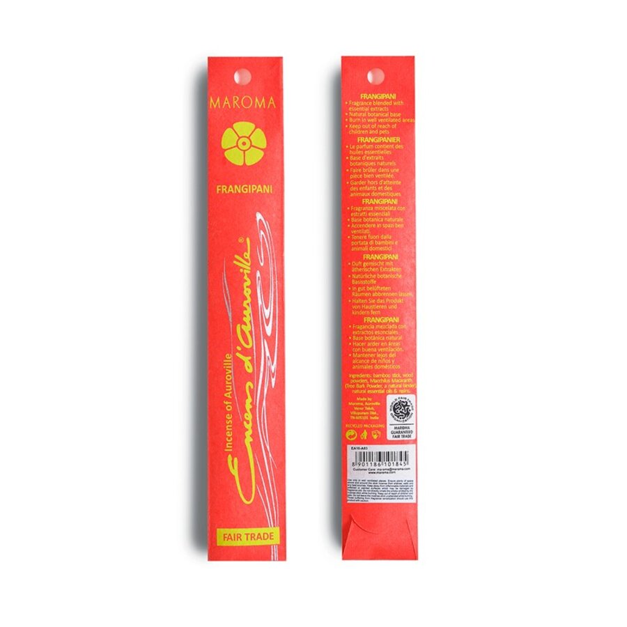 Maroma røkelse frangipani 10 pinner